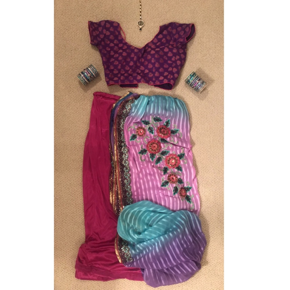 Bright & Beautiful Indian Saree & Accessories